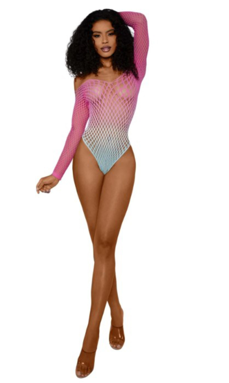 Tropical Sky Dreamgirl Ombre Net Bodystocking